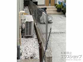 のフェンス・柵 イーネットフェンス 3F型・自由柱施工 施工例