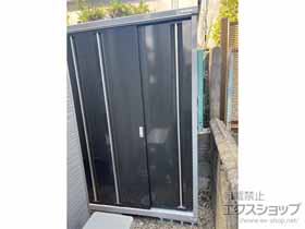 の物置・屋外倉庫 シンプリー 一般型 1940×615×1903 MJX-196E-EB 施工例