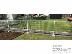 のフェンス・柵 イーネットフェンス 3F型 自由柱施工 施工例