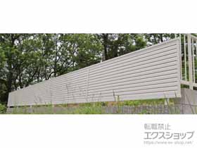 のフェンス・柵 ミエーネフェンス 目隠しルーバータイプ 自由柱施工 施工例