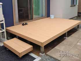 のウッドデッキ リウッドデッキ 200＋独立式リウッドステップ2型（1段） 施工例