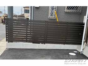 のフェンス・柵 モクハイフェンス　フリーポールタイプ 施工例