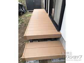 のウッドデッキ リウッドデッキ 200＋段床セット 片側面タイプ１段 施工例