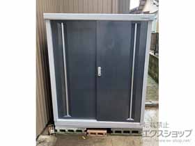 の物置・屋外倉庫 シンプリー 一般型 1100×755×1303 MJX-117C-P-CG 施工例