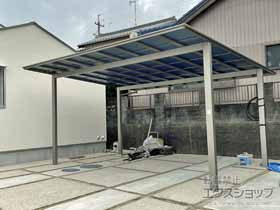 のカーポート ソリッドポート ワイド 積雪〜20cm対応 施工例