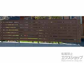 のフェンス・柵 マイティウッド ベーシック 隙間20mm H1200 施工例