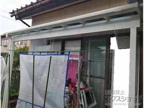 のテラス屋根 ソラリア F型 3000 テラスタイプ 単体　積雪〜100cm対応 施工例