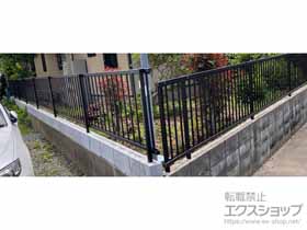 のフェンス・柵 ミエッタフェンス 防犯たて格子タイプ 自由柱施工 施工例