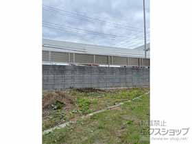 のフェンス・柵 ミエーネフェンス 目隠しルーバータイプ 自由柱施工 施工例