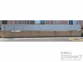 のフェンス・柵 ミエーネフェンス 目隠しルーバータイプ 自由柱施工 施工例