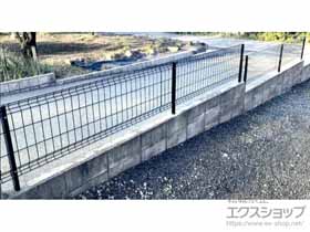 のフェンス・柵 イーネットフェンス 3F型 自由柱施工 施工例