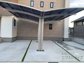 YKKAPのカーポート アリュース Y合掌 積雪~20cm対応 施工例