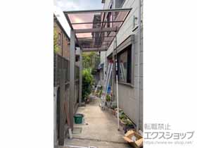 東京都中野区のLIXIL(リクシル)のサイクルポート・自転車置き場 フーゴFミニ (フラットスタイル) 積雪～20cm対応 施工例