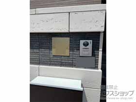 の表札 チタンシャンパンゴールド TIG-2 施工例