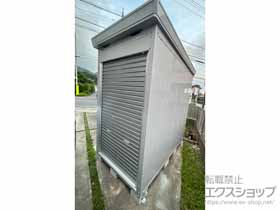 の物置・屋外倉庫 バイク保管庫 一般型 床付タイプ ハイルーフ FM-1422HY CS 施工例