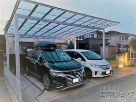 ナチュラルシルバーのネスカF (フラットスタイル) ワイドの施工