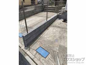 のフェンス・柵 イーネットフェンス 3F型 自由柱施工 施工例