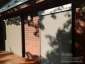 の窓シャッター 【特注】リフォームシャッター 三方枠納まり 電動式 標準タイプ 施工例