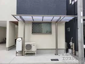 LIXIL(リクシル)のサイクルポート ネスカFミニ (フラットスタイル) 積雪〜20cm対応 施工例