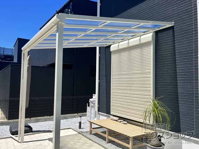 YKKAPのテラス屋根 ソラリア F型 テラスタイプ 単体 積雪～20cm対応 施工例