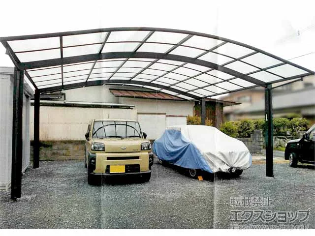 YKKAPのカーポート アリュース ツイン　積雪～20cm対応 施工例