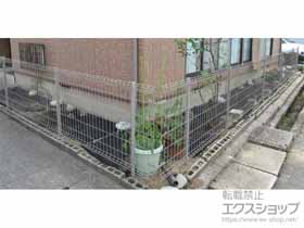 のフェンス・柵 イーネットフェンス 3F型　自由柱施工 施工例