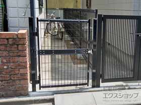 の門扉 ハイグリッド門扉N8型 片開き　柱使用 施工例
