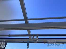 のバルコニー・ベランダ屋根 ソラリア F型 屋根タイプ 単体 積雪〜20cm対応 施工例