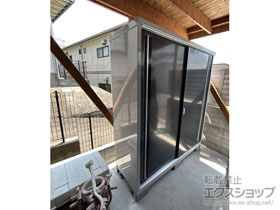 の物置・屋外倉庫 シンプリー 一般型 1740×615×1903 MJX-176E-P-CG 施工例