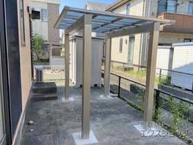 のサイクルポート・駐輪場 エフルージュ ミニ FIRST100 積雪〜100cm対応 施工例