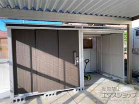 の物置・屋外倉庫 エルモコンビ 積雪型 4078×1863×2111（LMDS-2218+LKDS-1818） LMDS-2218+LKDS-1818-DW 施工例