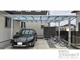 YKKAPのカーポート エフルージュ ツイン FIRST 積雪~20cm対応 施工例