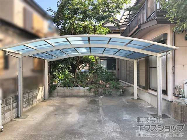 YKKAPのカーポート アリュース ツイン　積雪～20cm対応 施工例