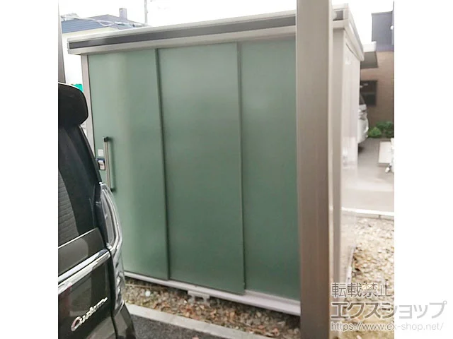 ヨドコウの物置・収納・屋外倉庫 エルモ 積雪型 2220×1520×2120（LMDS-2215） LMDS-2215-EG 施工例