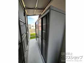 の物置・屋外倉庫 シンプリー 一般型 2160×615×1903 MJX-216E-CG 施工例