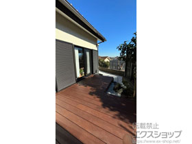 のウッドデッキ 彩木 あやぎ ハイブリットガーデンデッキ 幕板勝ち仕様 施工例