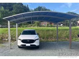 YKKAPのカーポート アリュース ツイン　積雪～20cm対応 施工例