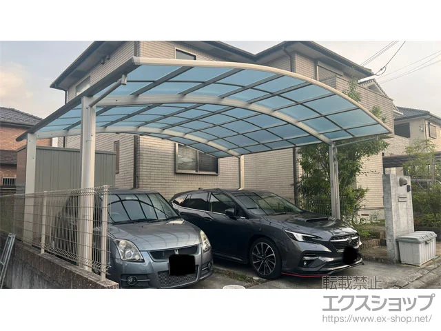 YKKAPのカーポート アリュース ツイン　積雪～20cm対応 施工例