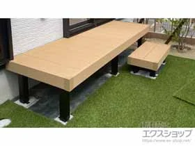 YKKAPのウッドデッキ リウッドデッキ 200＋独立式リウッドステップ2型 施工例