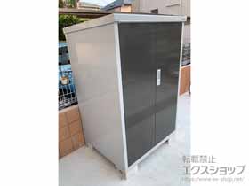 千葉県千葉市のイナバの物置・収納・屋外倉庫 アイビーストッカー 1100×905×1603 BJX-119D-EB 施工例