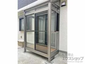 テラス囲い サニージュ R型 床納まり ランマ付 積雪〜20cm対応 施工例