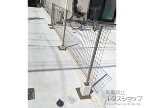 のフェンス・柵 イーネットフェンス 3F型　自由柱施工 施工例