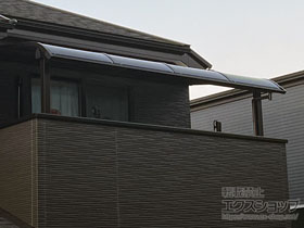 のバルコニー・ベランダ屋根 ソラリア R型 屋根タイプ 単体 積雪〜20cm対応 施工例