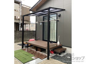 のテラス屋根 ソラリア F型 テラスタイプ 単体 積雪〜20cm対応 施工例