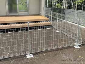 のフェンス・柵 イーネットフェンス 3F型 自由柱施工 施工例