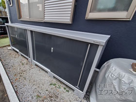 の物置・屋外倉庫 シンプリー 一般型 1740×515×1103 MJX-175B-CG 施工例