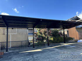 のカーポート エフルージュ FIRST 600タイプ 縦連棟セット 2台用 積雪〜20cm対応 施工例