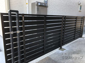 のフェンス・柵 シンプレオ フェンスYS3型 横スリット 高尺タイプ 施工例