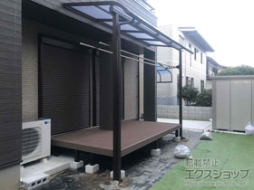 のテラス屋根 ソラリア R型 テラスタイプ 単体 積雪〜20cm対応 施工例