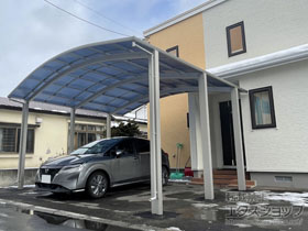 のカーポート アリュース 1500タイプ 2台用 積雪〜50cm対応 施工例